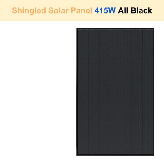 Shingled Solar Panel 415W All Black
