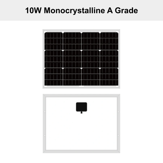 10W Monocrystalline A Grade Solar Panel