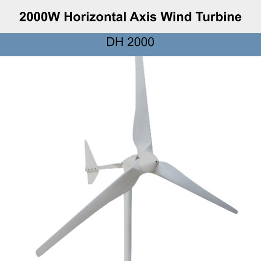2000W Horizontal Axis Wind Turbine DH 2000