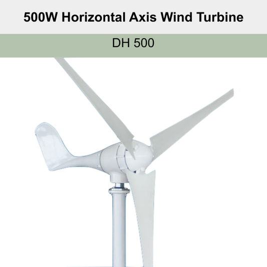 500W Horizontal Axis Wind Turbine